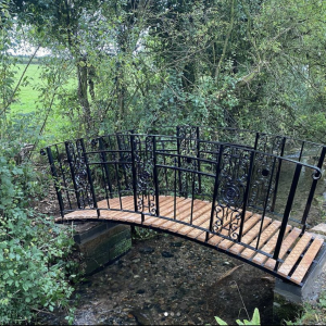 Bristol Garden Design bridge over water